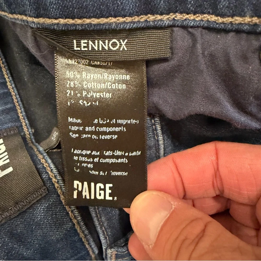 Paige Men’s Lennox Slim Fit Blue Jeans 36x26
